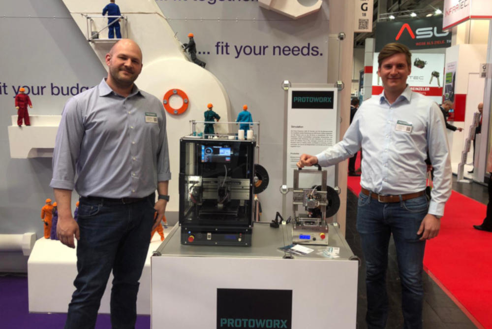 Protoworx mit dem TINY 3D-Drucker auf der Hannover Messe 2019
